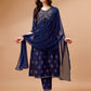 Alia Cut Embroidered & Printed Kurta With Pant & Dupatta, Multicolor - Hiral Fashion