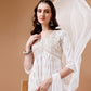 Alia Cut Embroidered & Printed Kurta With Pant & Dupatta, Multicolor - Hiral Fashion
