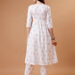 Alia Cut Embroidered & Printed Kurta With Pant & Dupatta, Multicolor - Hiral Fashion
