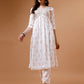 Alia Cut Embroidered & Printed Kurta With Pant & Dupatta, Multicolor - Hiral Fashion