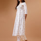 Alia Cut Embroidered & Printed Kurta With Pant & Dupatta, Multicolor - Hiral Fashion