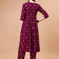 Alia Cut Embroidered & Printed Kurta With Pant & Dupatta, Multicolor - Hiral Fashion