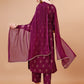 Alia Cut Embroidered & Printed Kurta With Pant & Dupatta, Multicolor - Hiral Fashion