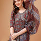 Alia Cut Embroidered & Printed Kurta With Pant & Dupatta, Multicolor - Hiral Fashion