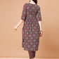 Alia Cut Embroidered & Printed Kurta With Pant & Dupatta, Multicolor - Hiral Fashion