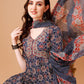 Alia Cut Embroidered & Printed Kurta With Pant & Dupatta, Multicolor - Hiral Fashion