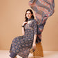 Alia Cut Embroidered & Printed Kurta With Pant & Dupatta, Multicolor - Hiral Fashion