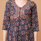 Alia Cut Embroidered & Printed Kurta With Pant & Dupatta, Multicolor - Hiral Fashion