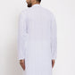 Jompers Men White Embroidered Kurta Only | Swadesiicart