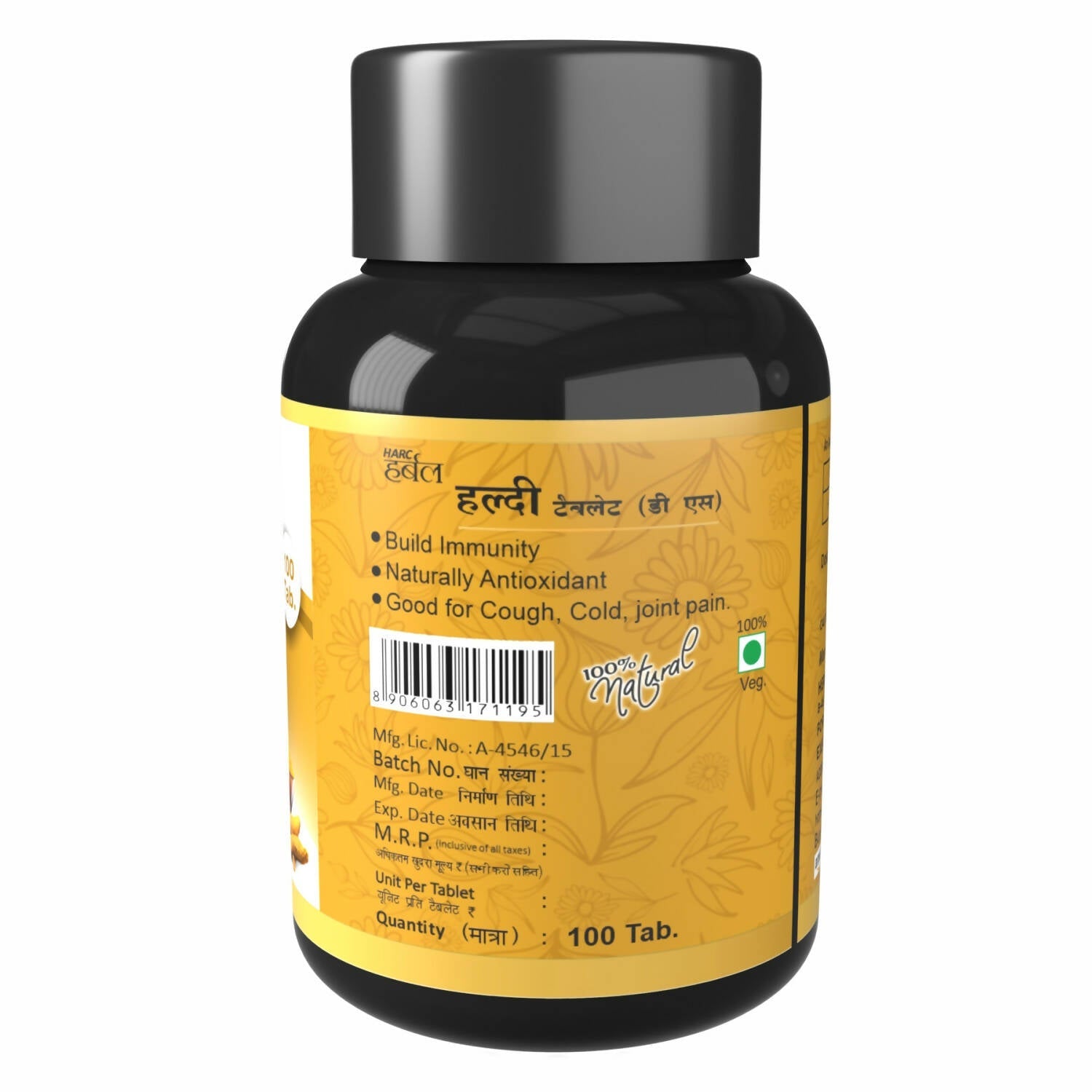 Herbal Canada Haldi Tablets - Swadesiicart