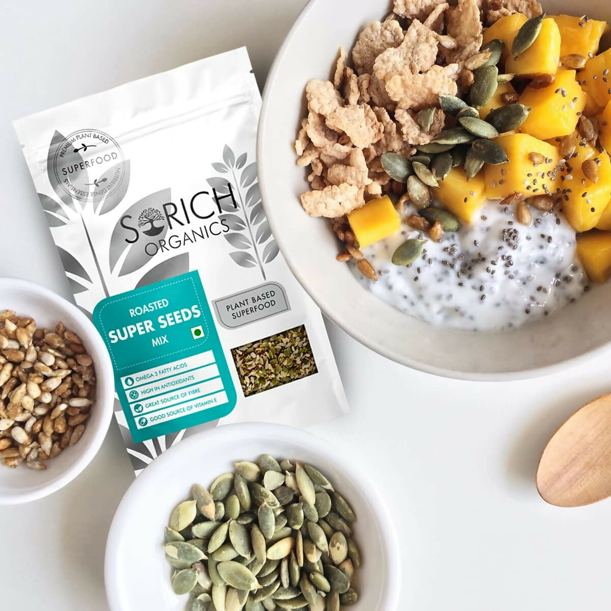 Sorich Organics Roasted Super Seed Mix | Swadesiicart