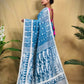 Exclusive Collection Beautiful Light Blue Jaal Jamdani Saree - Swadesiicart