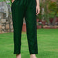 Anarkali Embroidered Kurta With Pant & Dupatta, Bottle-Green - Hiral Fashion