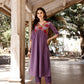 Alia Cut Hand Embroidered & Floral Embroidered Kurta With Pant & Organza Embroidered Dupatta Luxury Premium, Lavender - Hiral Fashion