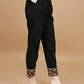 Alia Cut Mirror Embroidered Kurta With Embroidered Pant & Dupatta, Black - Hiral Fashion