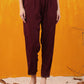 Alia Cut Embroidered Silk Blend Kurta With Pant & Dupatta, Wine - Hiral Fashion