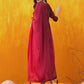 Alia Cut Embroidered Silk Blend Kurta With Pant & Dupatta, Wine - Hiral Fashion