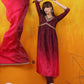 Alia Cut Embroidered Silk Blend Kurta With Pant & Dupatta, Wine - Hiral Fashion