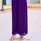 Alia Cut Embroidered Kurta With Pant & Dupatta, Purple - Hiral Fashion