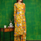 Botanical Printed Co Ords Set, Yellow - Hiral Fashion