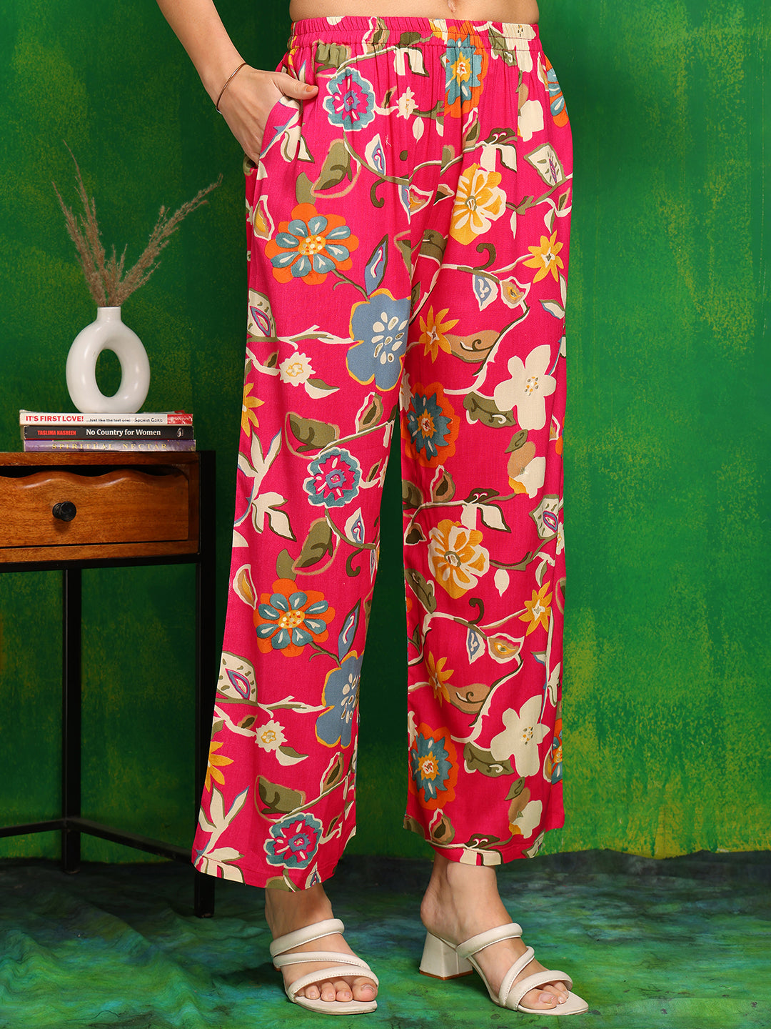 Botanical Printed Co Ords Set, Rani - Hiral Fashion