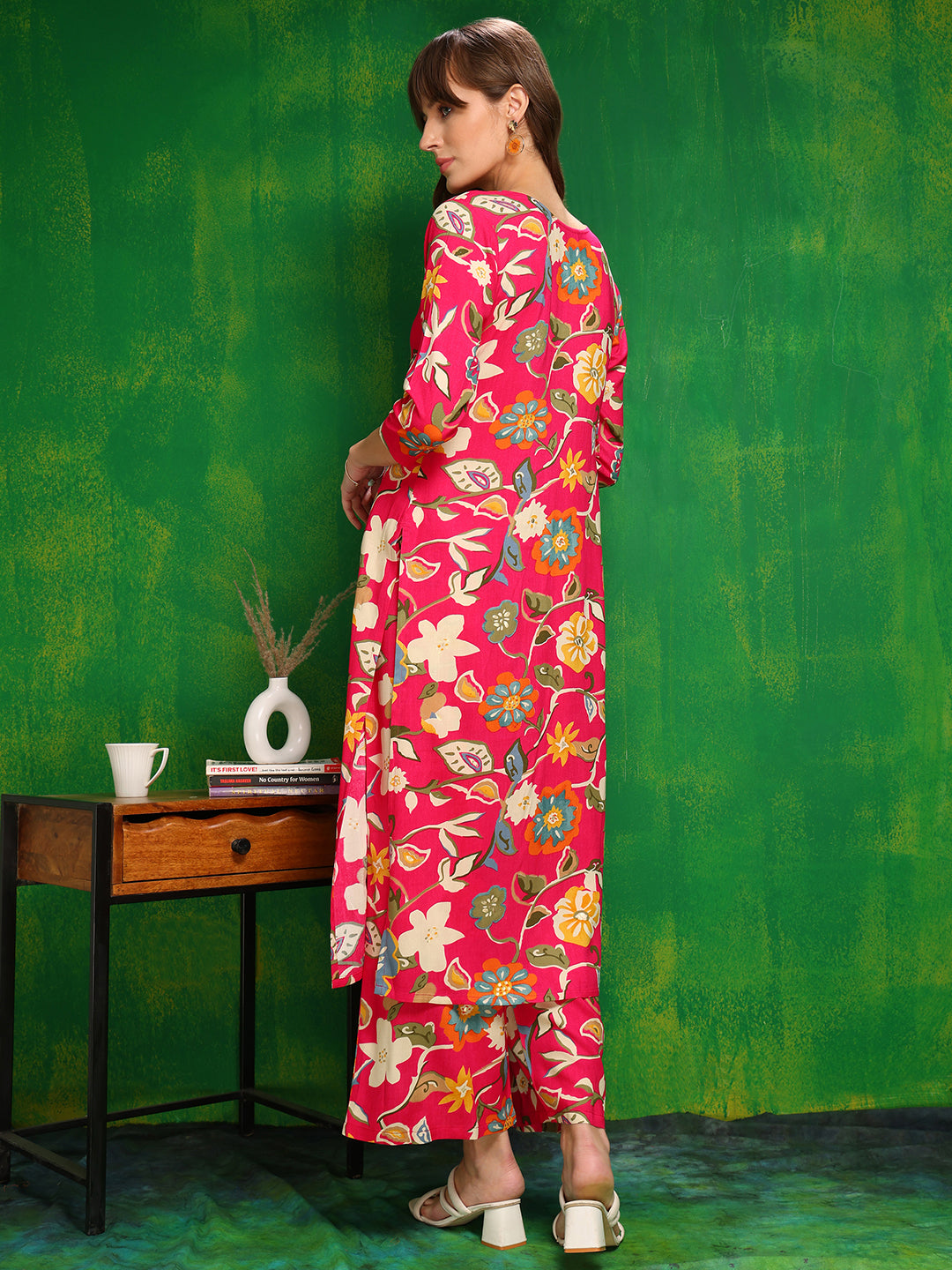 Botanical Printed Co Ords Set, Rani - Hiral Fashion