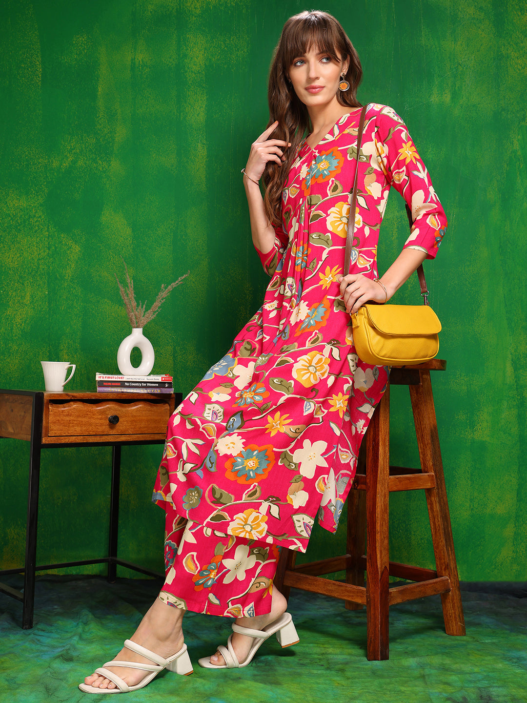 Botanical Printed Co Ords Set, Rani - Hiral Fashion