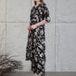Botanical Printed Kurta With Palazzo Co-Ords Set, Black - Hiral Fashion