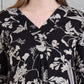 Botanical Printed Kurta With Palazzo Co-Ords Set, Black - Hiral Fashion