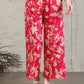 Botanical Printed Kurta With Palazzo Co-Ords Set, Pink - Hiral Fashion