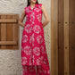 Botanical Printed Co Ords Set, Pink - Hiral Fashion