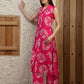 Botanical Printed Co Ords Set, Pink - Hiral Fashion