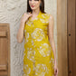 Botanical Printed Co Ords Set, Mustard - Hiral Fashion