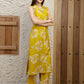 Botanical Printed Co Ords Set, Mustard - Hiral Fashion