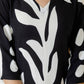 Abstract Printed Co-Ords, Black; White - Hiral Fashion