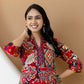 Boho Printed Co-Ord Set, Pink - Hiral Fashion