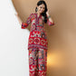 Boho Printed Co-Ord Set, Pink - Hiral Fashion