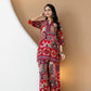 Boho Printed Co-Ord Set, Pink - Hiral Fashion