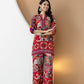 Boho Printed Co-Ord Set, Pink - Hiral Fashion