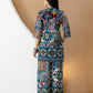 Boho Printed Co-Ord Set, Teal - Hiral Fashion