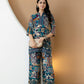 Boho Printed Co-Ord Set, Teal - Hiral Fashion