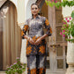 Animal & Floral Motifs Printed Ethnic Co-Ord Set, Grey - Hiral Fashion
