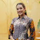 Animal & Floral Motifs Printed Ethnic Co-Ord Set, Grey - Hiral Fashion