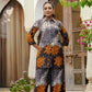 Animal & Floral Motifs Printed Ethnic Co-Ord Set, Grey - Hiral Fashion