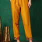 Aline Embroidered Kurta With Pant & Embroidered Dupatta, Mustard - Hiral Fashion