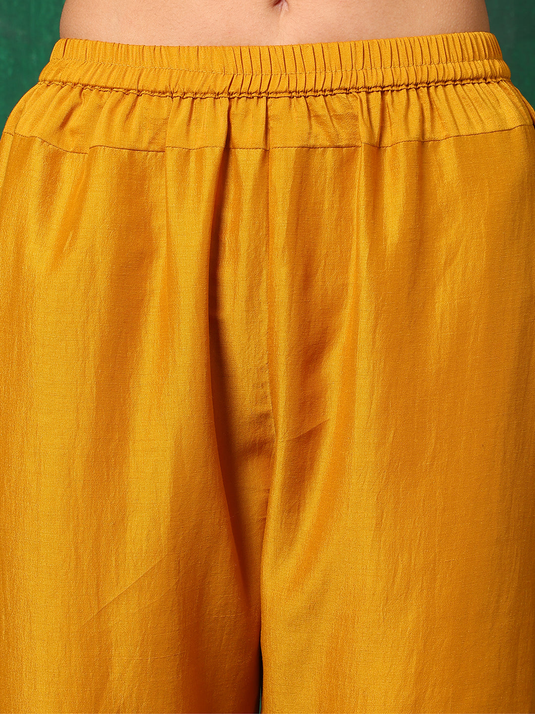 Aline Embroidered Kurta With Pant & Embroidered Dupatta, Mustard - Hiral Fashion