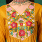Aline Embroidered Kurta With Pant & Embroidered Dupatta, Mustard - Hiral Fashion