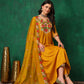 Aline Embroidered Kurta With Pant & Embroidered Dupatta, Mustard - Hiral Fashion