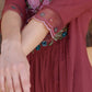 Aline Embroidered Kurta With Pant & Embroidered Dupatta, Rust - Hiral Fashion