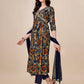 Alia Cut Printed & Embroidered Kurta With Pant & Dupatta Set, Multicolor - Hiral Fashion